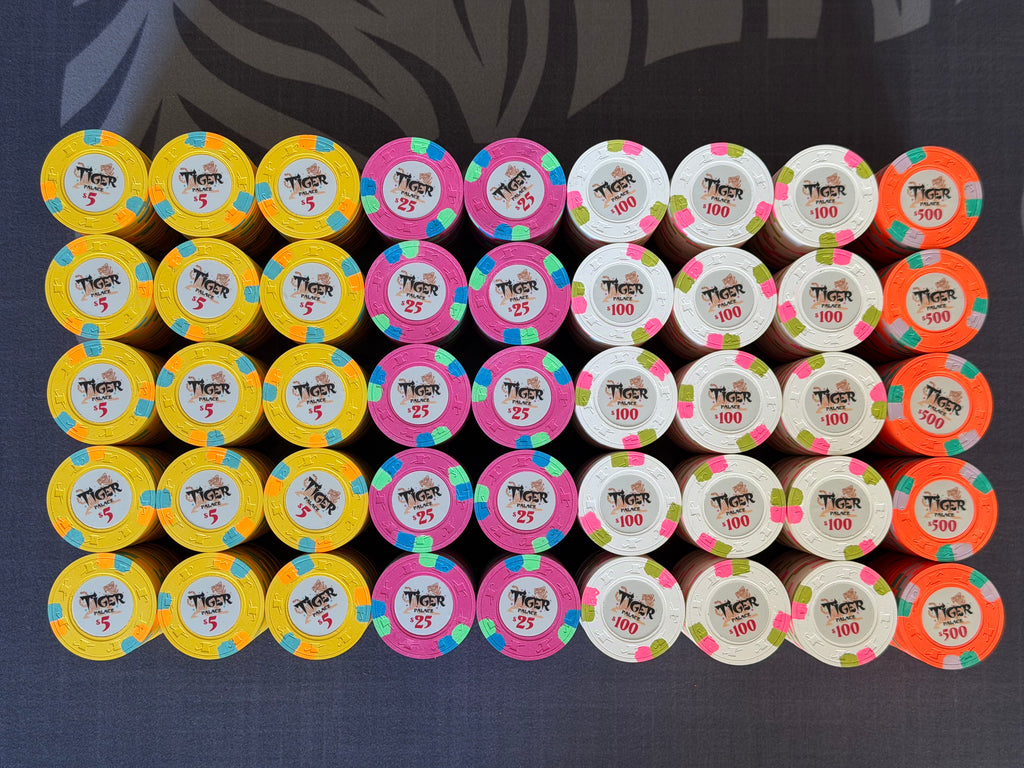 Tiger Palace (Paulson) relabeled $5/$10 Cash Set (cali colors) - 900 Chips