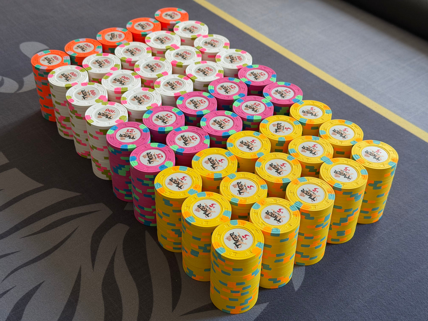 Tiger Palace (Paulson) relabeled $5/$10 Cash Set (cali colors) - 900 Chips