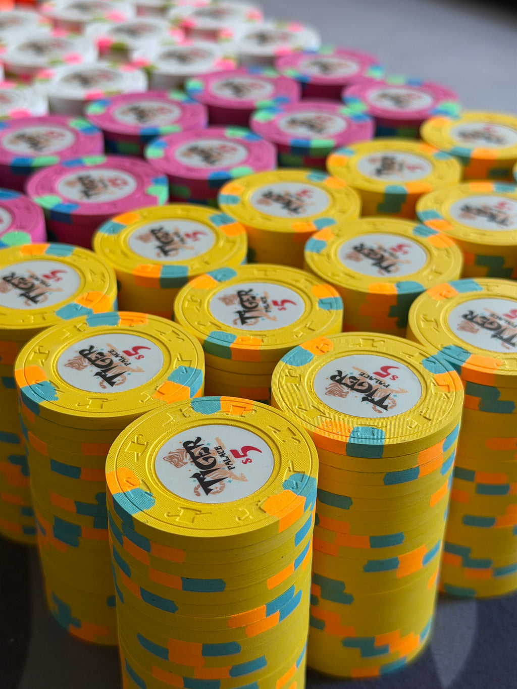Tiger Palace (Paulson) relabeled $5/$10 Cash Set (cali colors) - 900 Chips