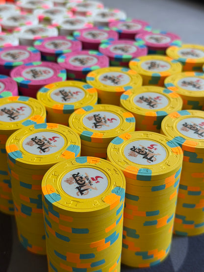 Tiger Palace (Paulson) relabeled $5/$10 Cash Set (cali colors) - 900 Chips