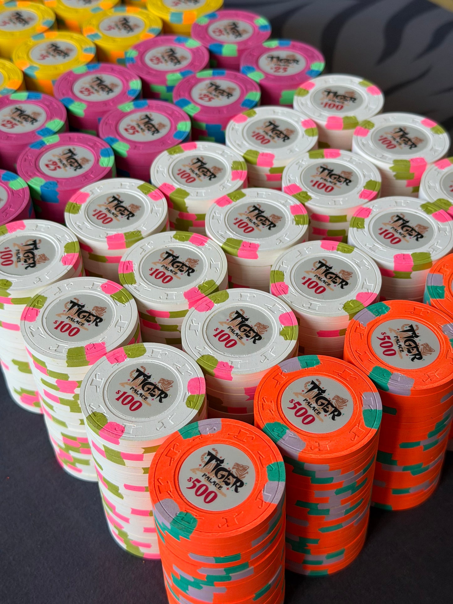 Tiger Palace (Paulson) relabeled $5/$10 Cash Set (cali colors) - 900 Chips