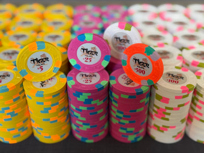 Tiger Palace (Paulson) relabeled $5/$10 Cash Set (cali colors) - 900 Chips