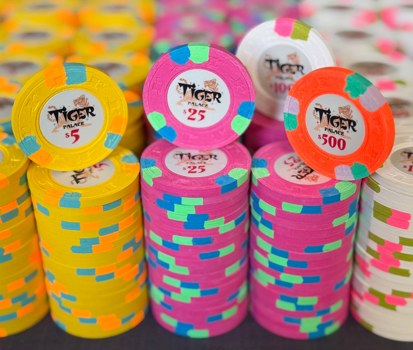 Tiger Palace (Paulson) relabeled $5/$10 Cash Set (cali colors) - 900 Chips
