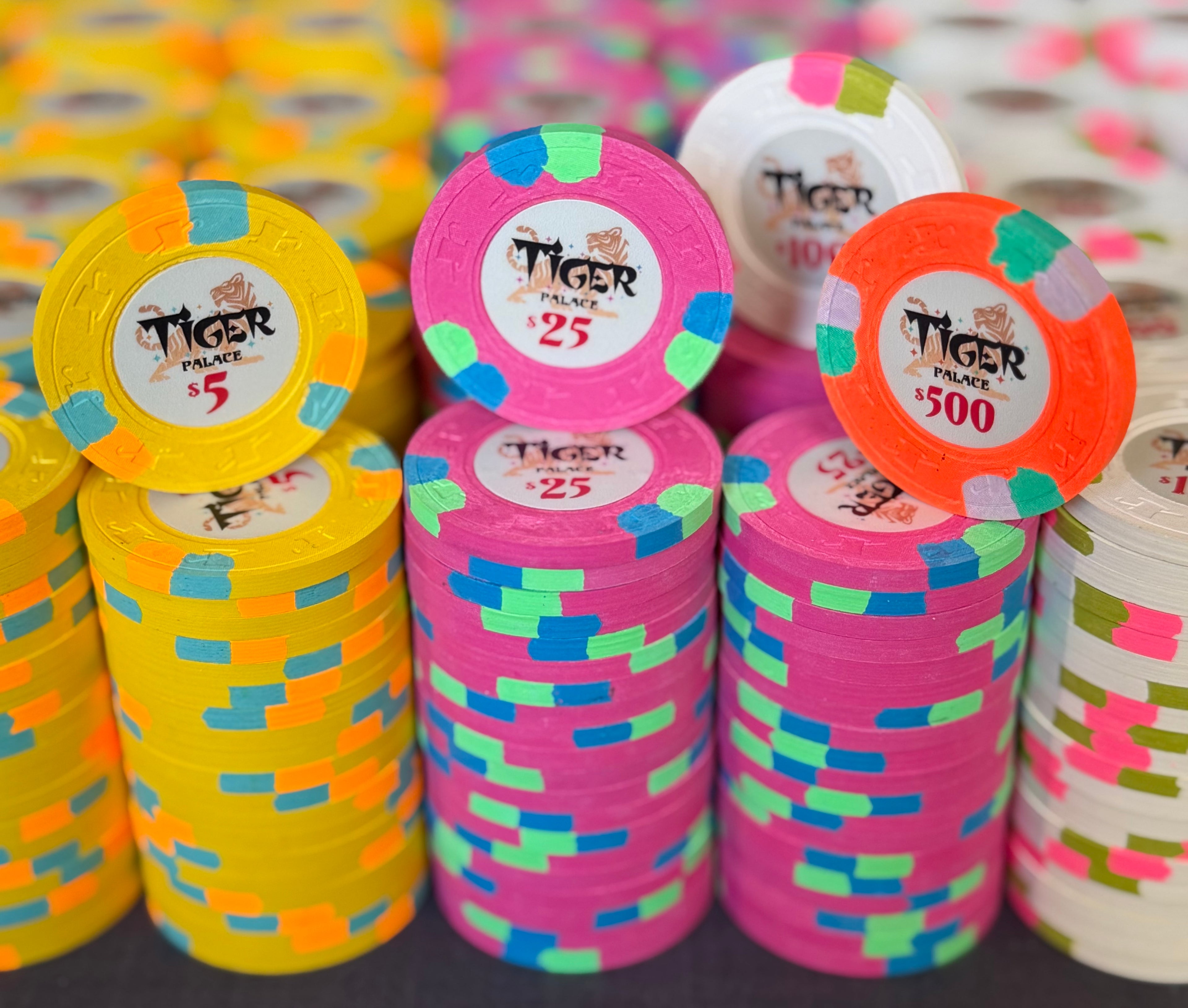 Tiger Palace (Paulson) relabeled $5/$10 Cash Set (cali colors) - 900 Chips