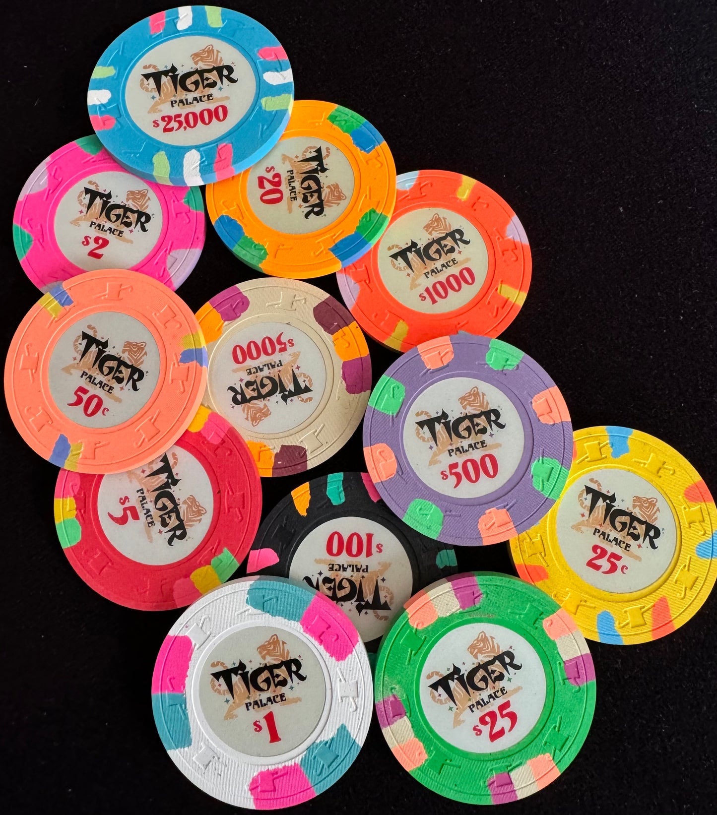 Tiger Palace (Paulson) Sample Set - Primary Cash 39/43mm (12 chips)