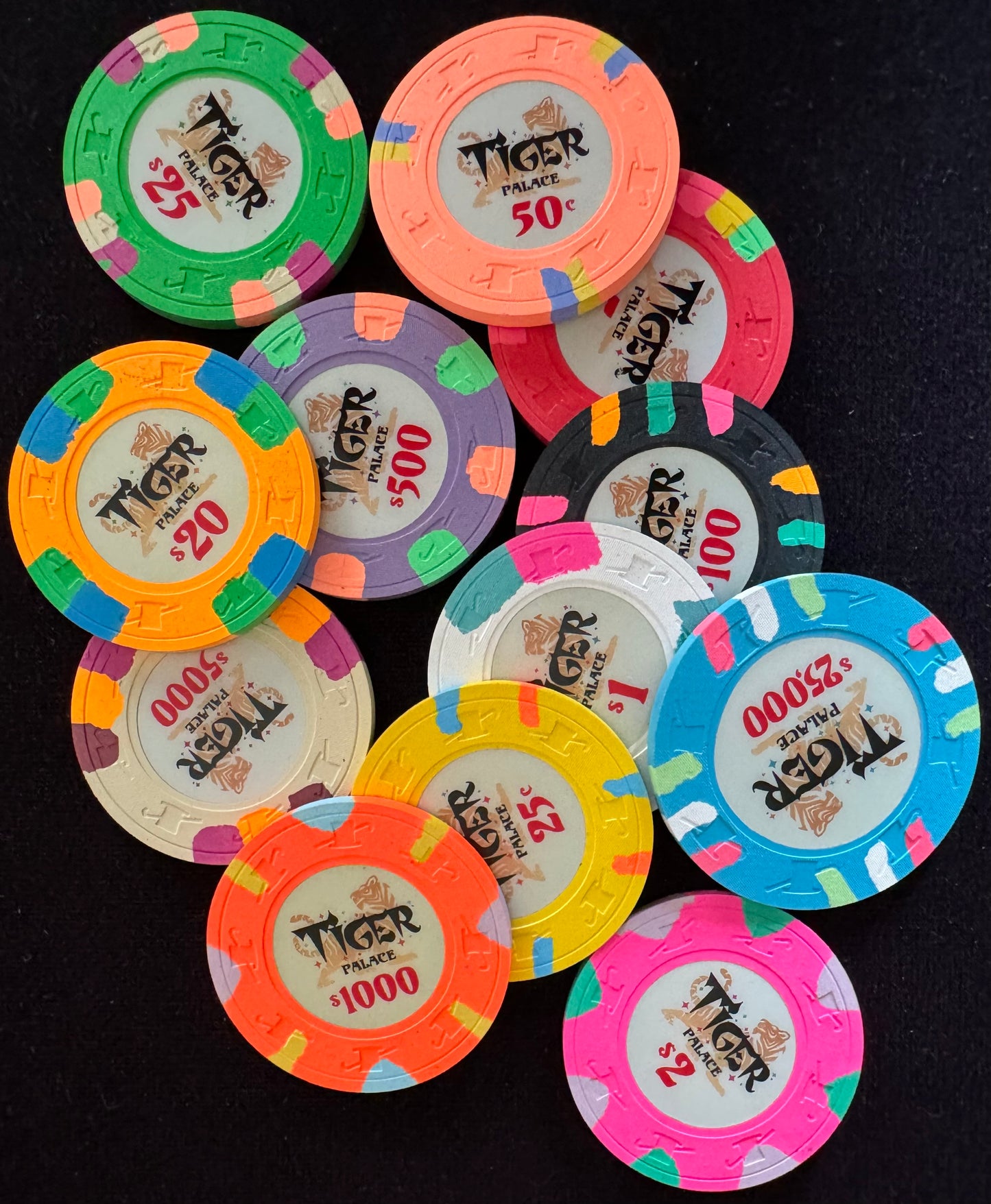 Tiger Palace (Paulson) Sample Set - Primary Cash 39/43mm (12 chips)