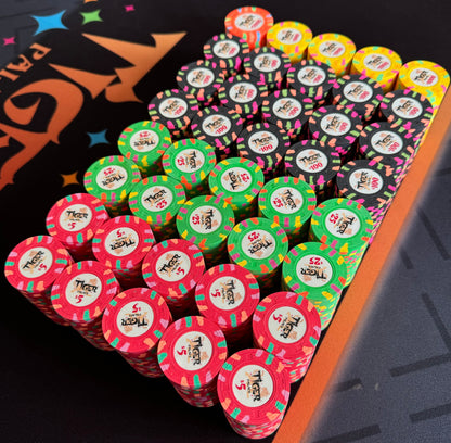 Tiger Palace (Paulson) Cash Set: Custom 'Bear Claws' - $5/$10 'Vegas' Set - 800 chips