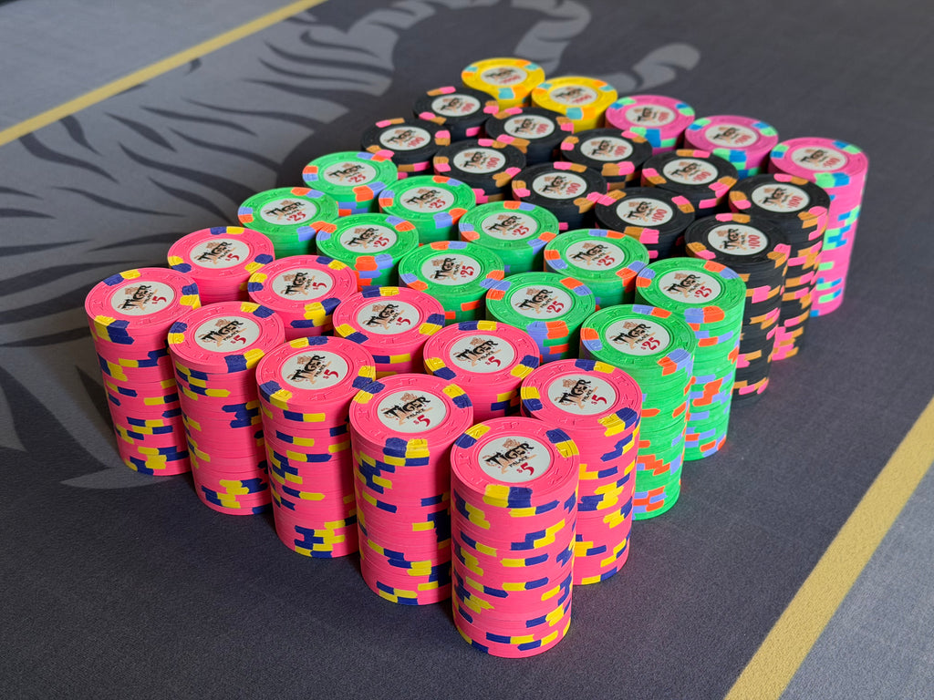 Tiger Palace (Paulson) relabeled $5/$10 Cash Set (Vegas colors)- 700 Chips