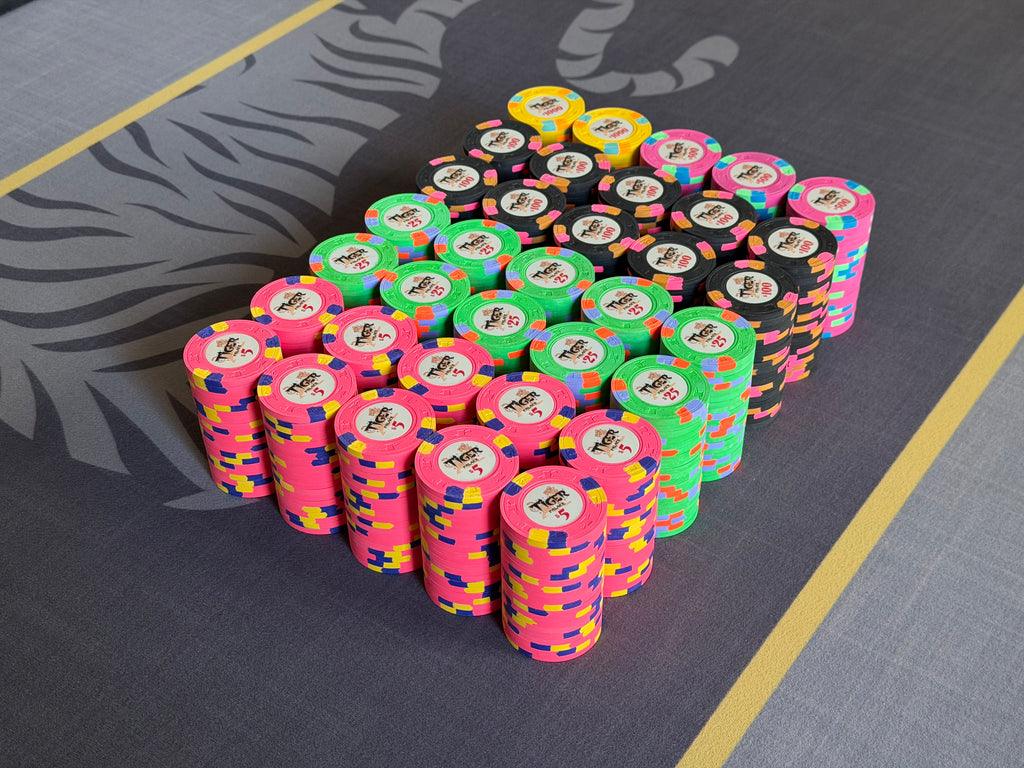 Tiger Palace (Paulson) relabeled $5/$10 Cash Set (Vegas colors)- 700 Chips