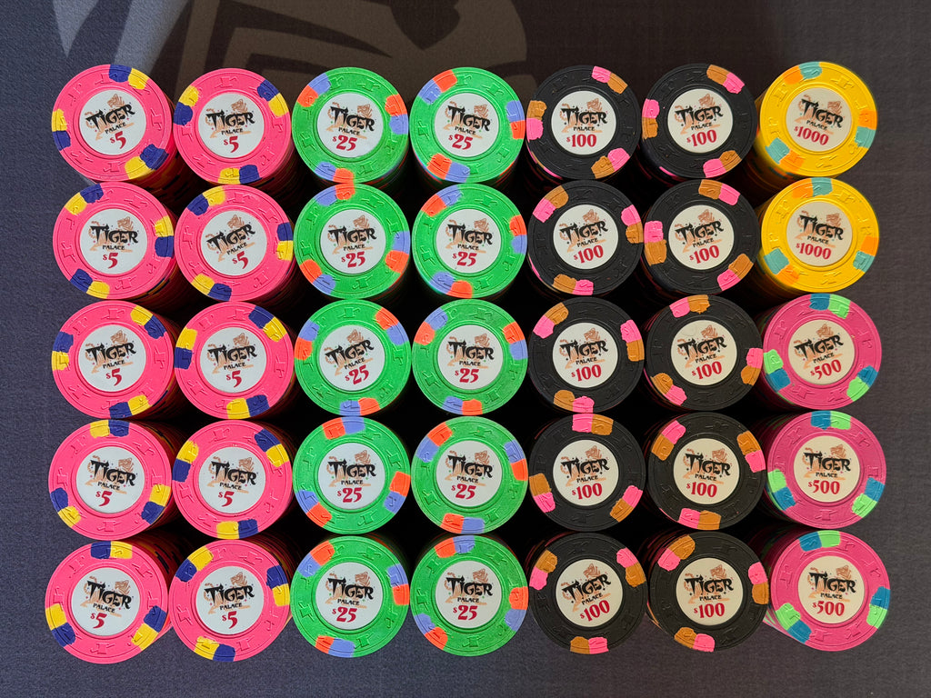 Tiger Palace (Paulson) relabeled $5/$10 Cash Set (Vegas colors)- 700 Chips