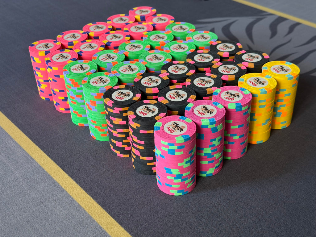 Tiger Palace (Paulson) relabeled $5/$10 Cash Set (Vegas colors)- 700 Chips