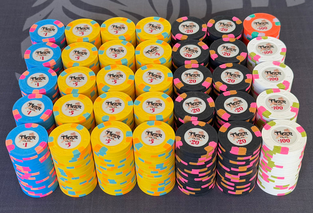 Tiger Palace (Paulson) relabeled $2/$5 Cash Set (cali colors) - 700 Chips
