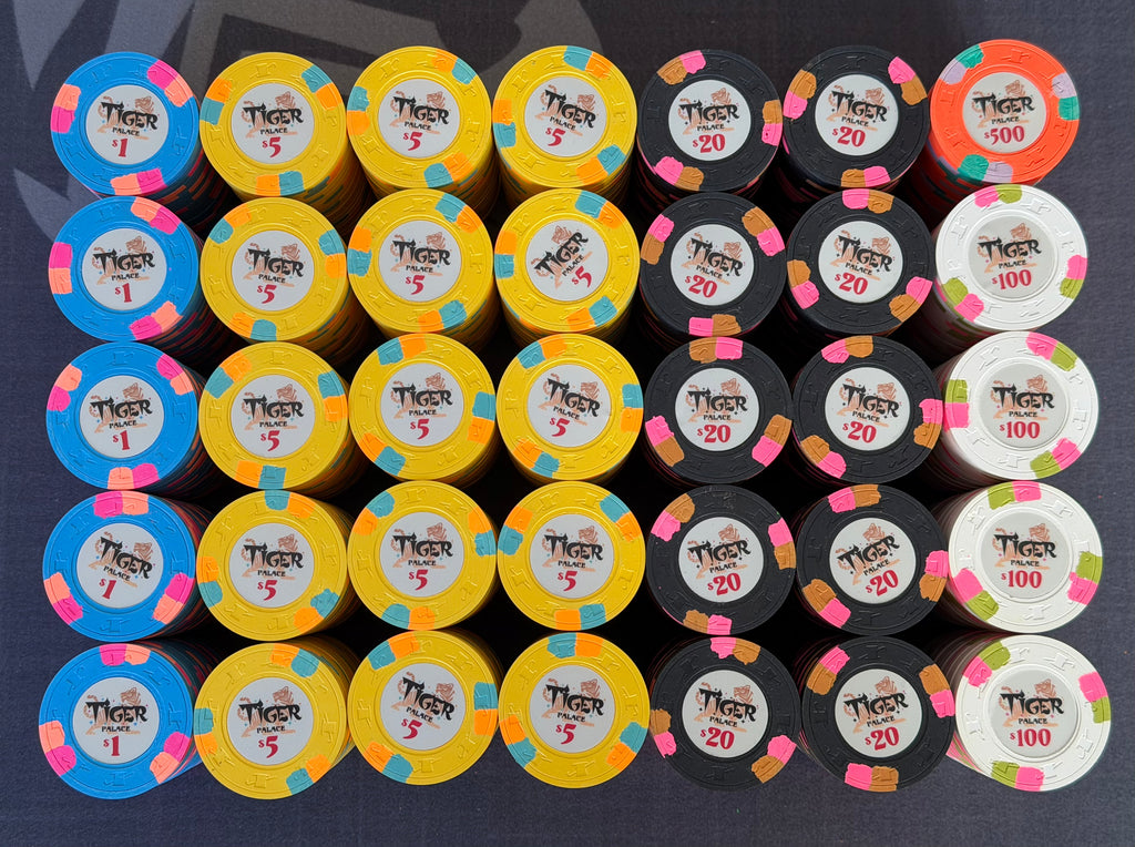 Tiger Palace (Paulson) relabeled $2/$5 Cash Set (cali colors) - 700 Chips