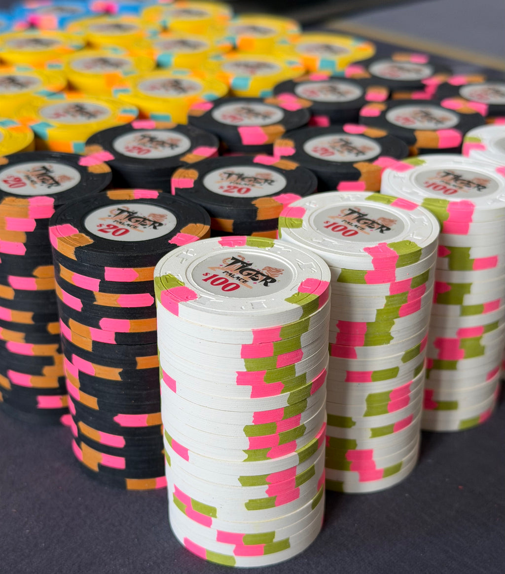Tiger Palace (Paulson) relabeled $2/$5 Cash Set (cali colors) - 700 Chips