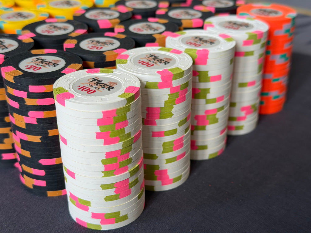 Tiger Palace (Paulson) relabeled $2/$5 Cash Set (cali colors) - 700 Chips