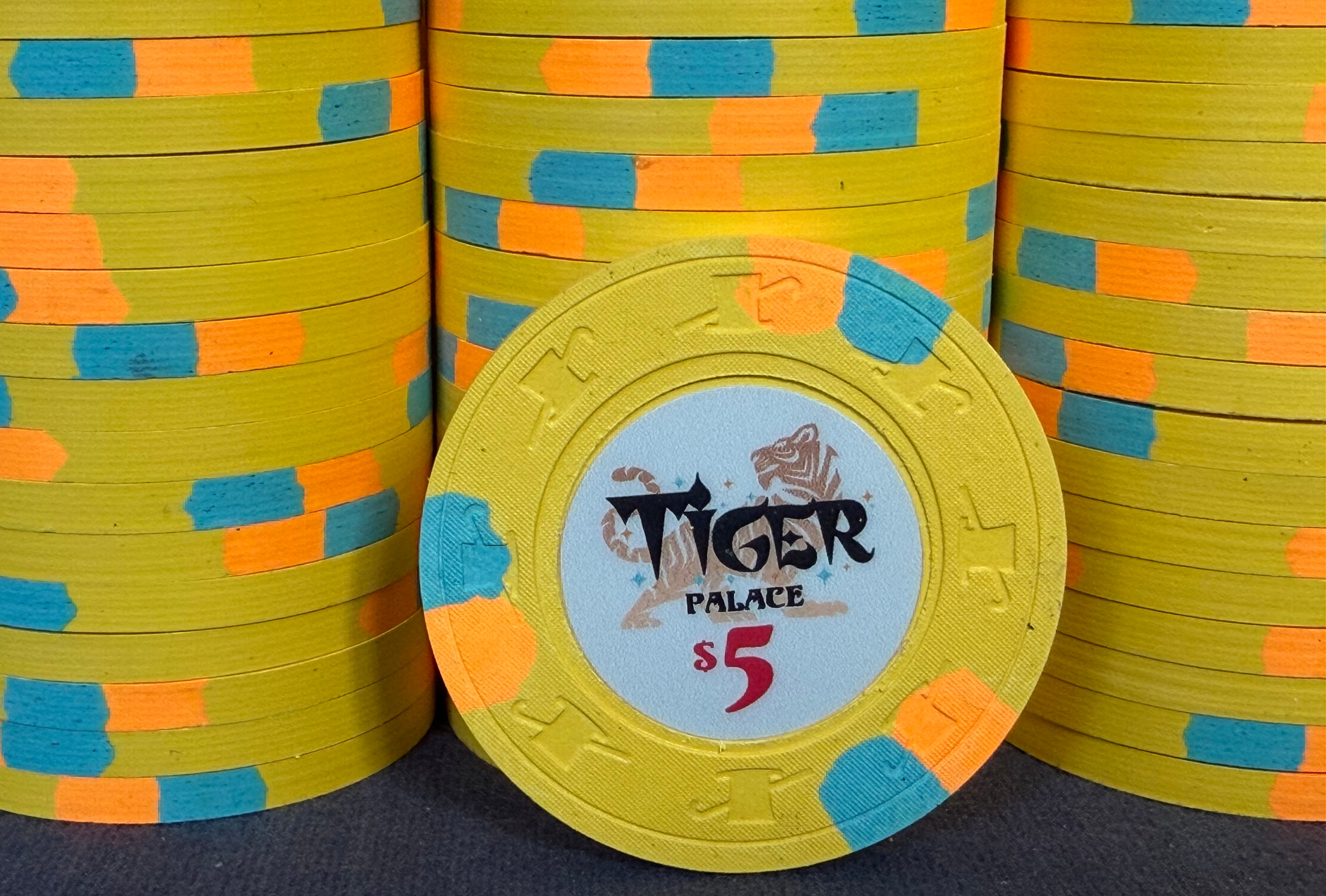 Tiger Palace (Paulson) relabeled $2/$5 Cash Set (cali colors) - 700 Chips