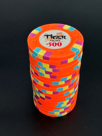 Tiger Palace (Paulson) Secondary Cash $500 chip - Blaze Orange 39mm - One Barrel