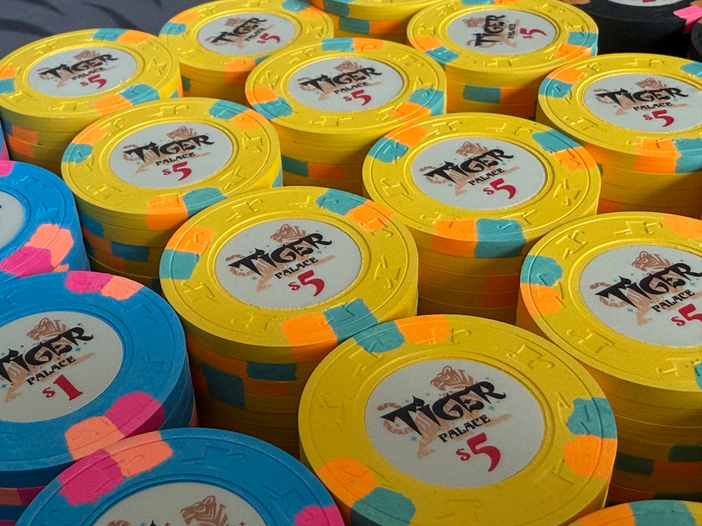 Tiger Palace (Paulson) relabeled $2/$5 Cash Set (cali colors) - 700 Chips