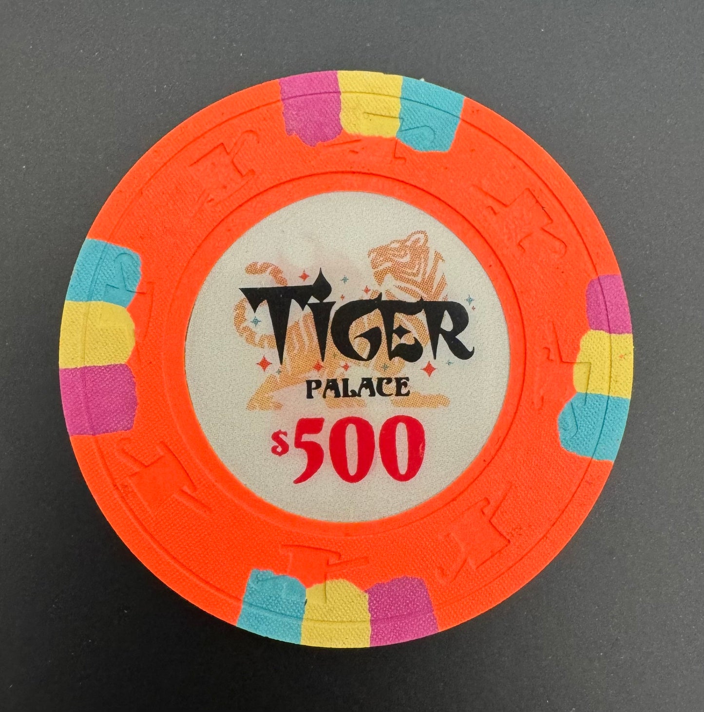 Tiger Palace (Paulson) Secondary Cash $500 chip - Blaze Orange 39mm - One Barrel