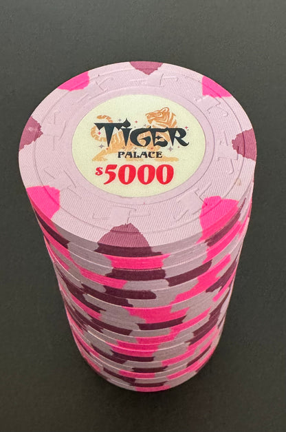 Tiger Palace (Paulson) Secondary Cash $5,000 chip - Hawaii Flower 39mm - One Barrel