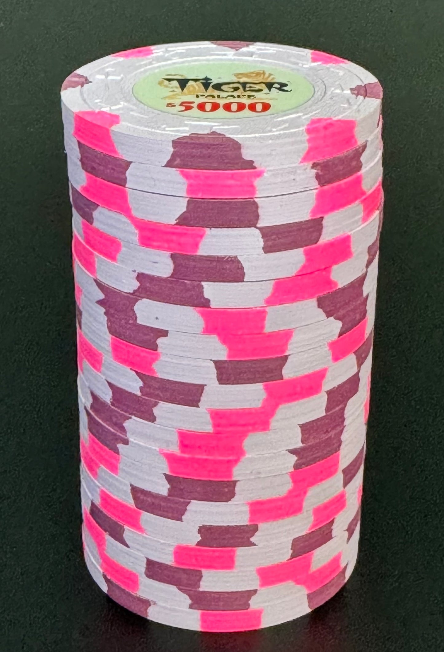 Tiger Palace (Paulson) Secondary Cash $5,000 chip - Hawaii Flower 39mm - One Barrel