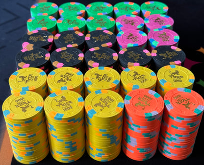 Tiger Palace (Paulson) T-25 based - Two Table Hot Stamp Tournament Set - 600 Chips