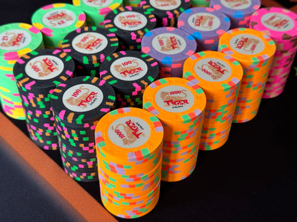 Tiger Palace (Paulson) Tournament Set: T-25 Based, oversized (43mm), 400 chips