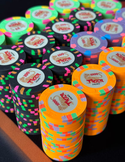 Tiger Palace (Paulson) Tournament Set: T-25 Based, oversized (43mm), 400 chips