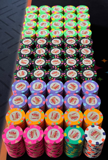 Tiger Palace (Paulson) Ultimate High Stakes Cash Set - 1200 oversized (43mm) chips