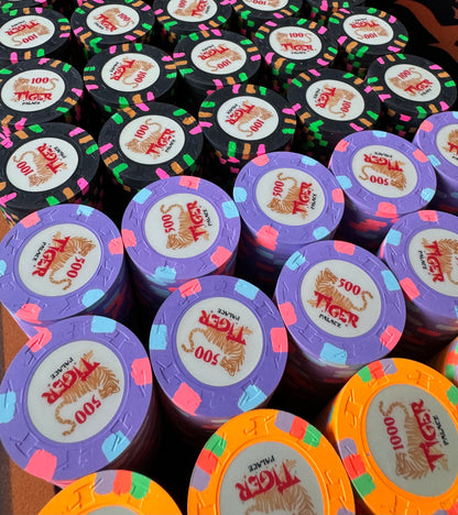 Tiger Palace (Paulson) Ultimate High Stakes Cash Set - 1200 oversized (43mm) chips