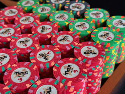 Tiger Palace (Paulson) Cash Set: Custom 'Bear Claws' - $1/$2 'Vegas' Set - 800 chips