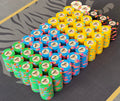 Tiger Palace (Paulson) relabeled $0.25/$0.50 Cash Set (cali colors, green fracs)- 900 Chips