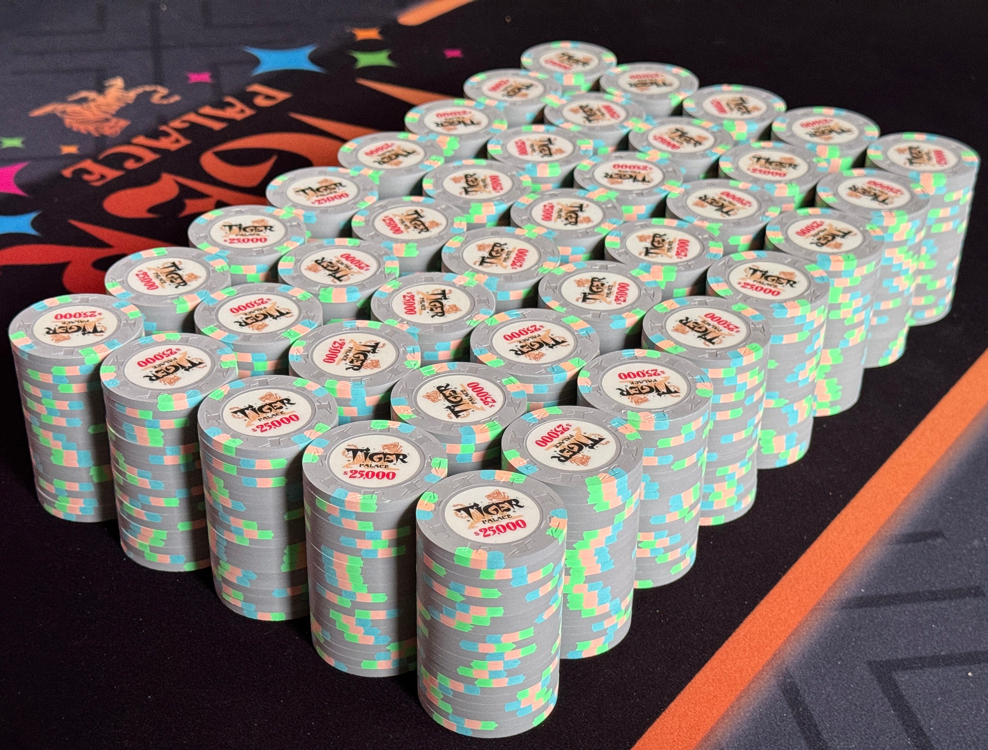 Tiger Palace (Paulson) Misc Cash $25,000 chip - Showboat Grey - 43mm - One Barrel