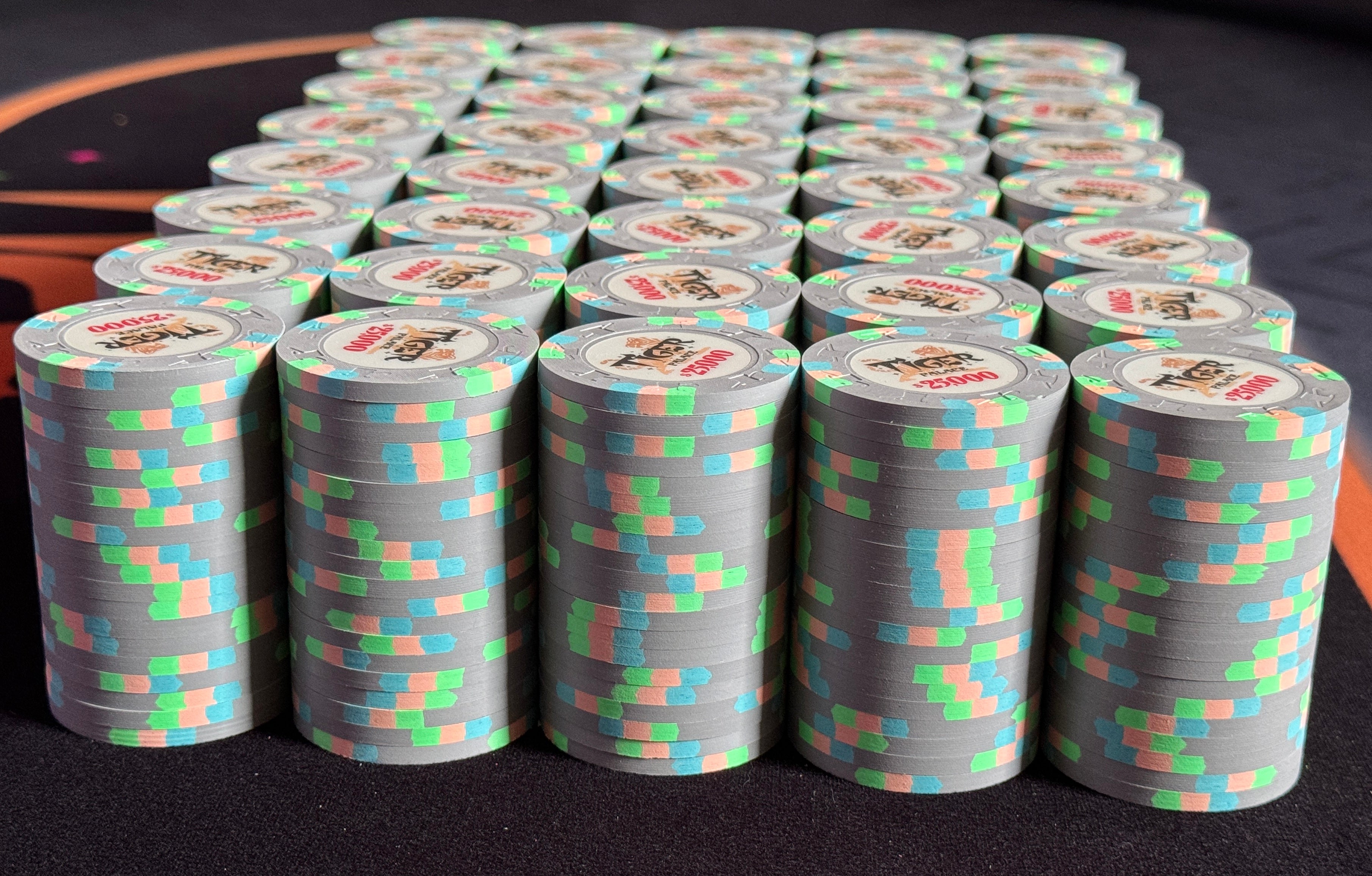 Tiger Palace (Paulson) Misc Cash $25,000 chip - Showboat Grey - 43mm - One Barrel