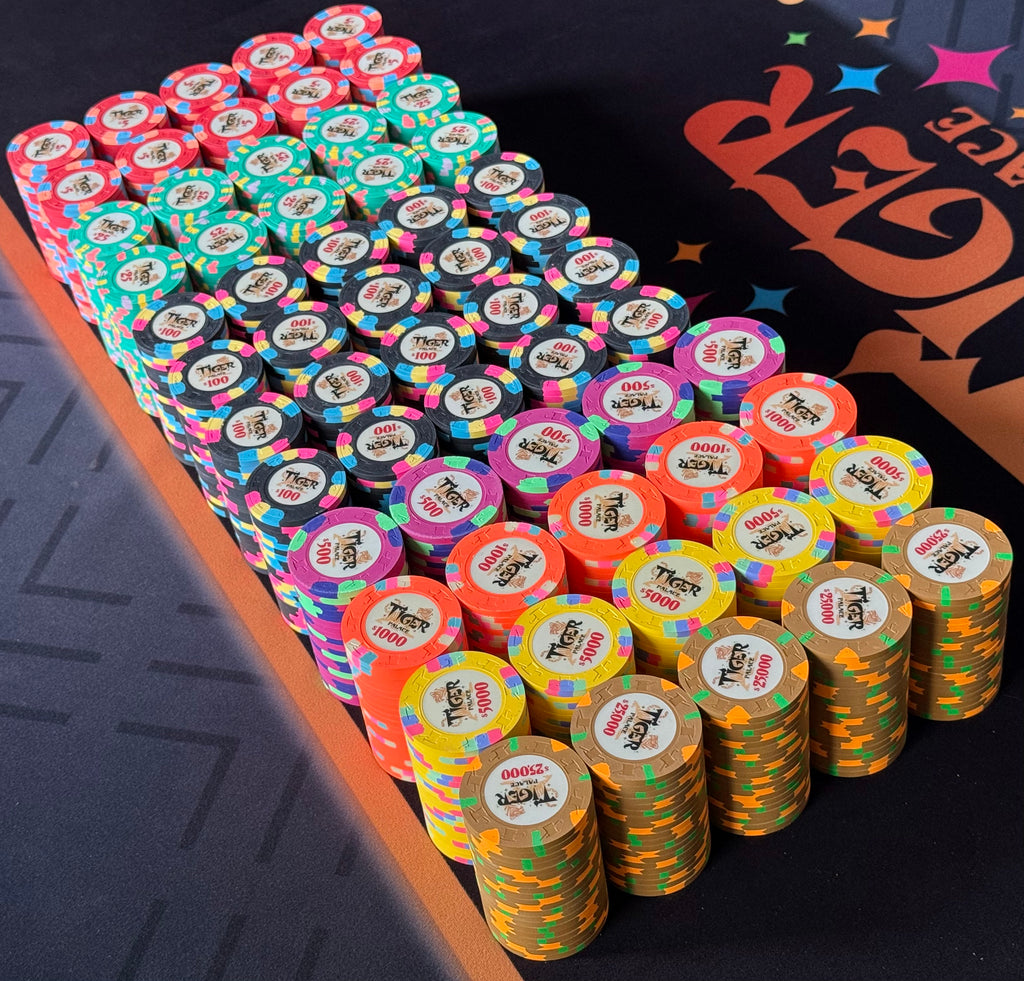 Tiger Palace (Paulson) Cash Set: VIP1 $5/$10 to $50/$100+ 'Vegas' set - 1200 chips