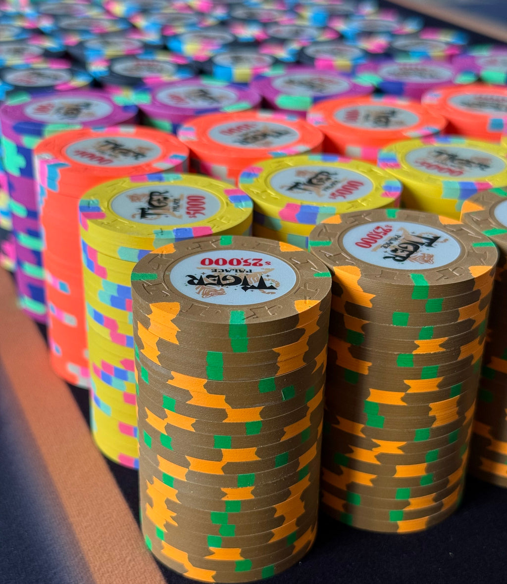 Tiger Palace (Paulson) Cash Set: VIP1 $5/$10 to $50/$100+ 'Vegas' set - 1200 chips