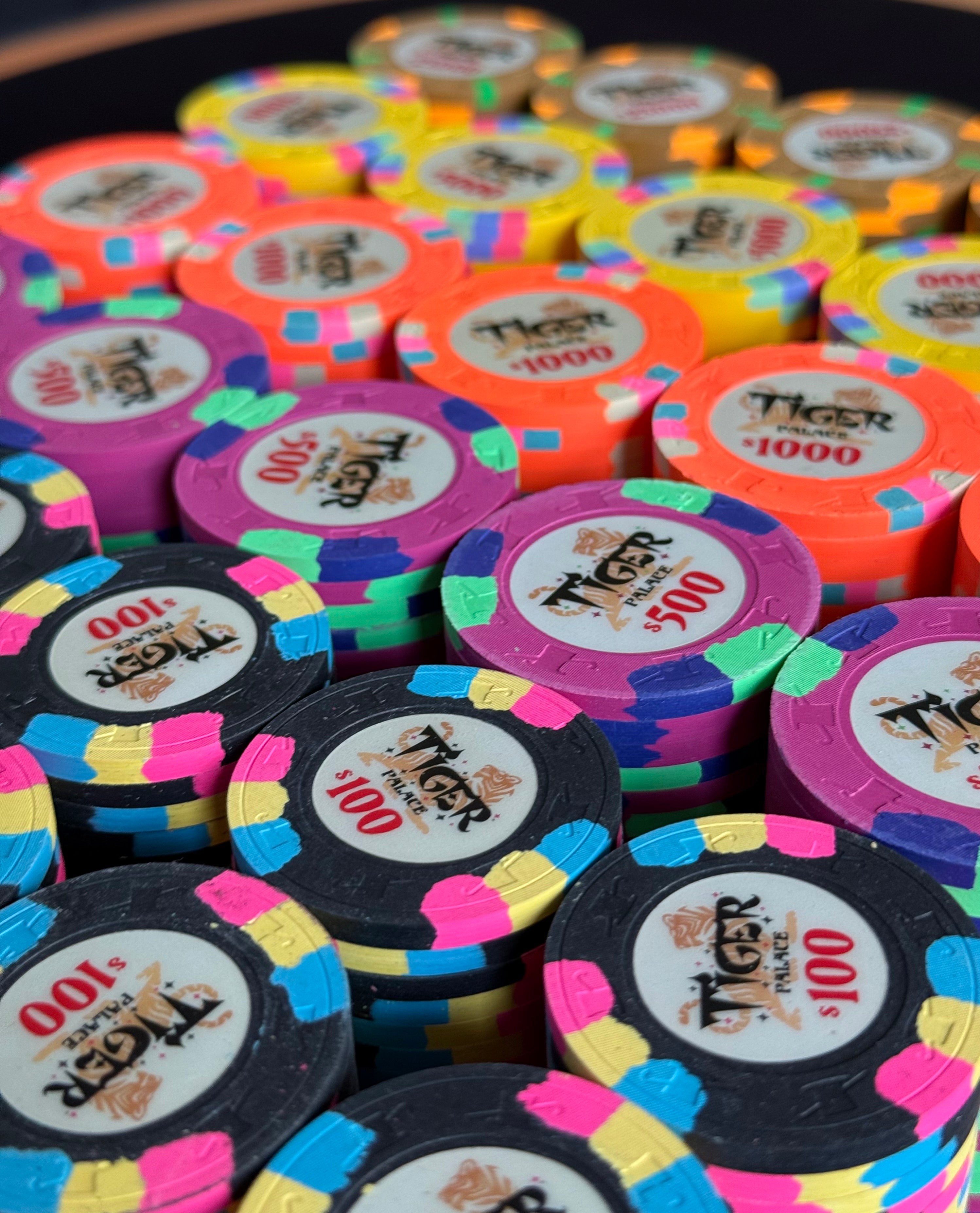 Tiger Palace (Paulson) Cash Set: VIP1 $5/$10 to $50/$100+ 'Vegas' set - 1200 chips
