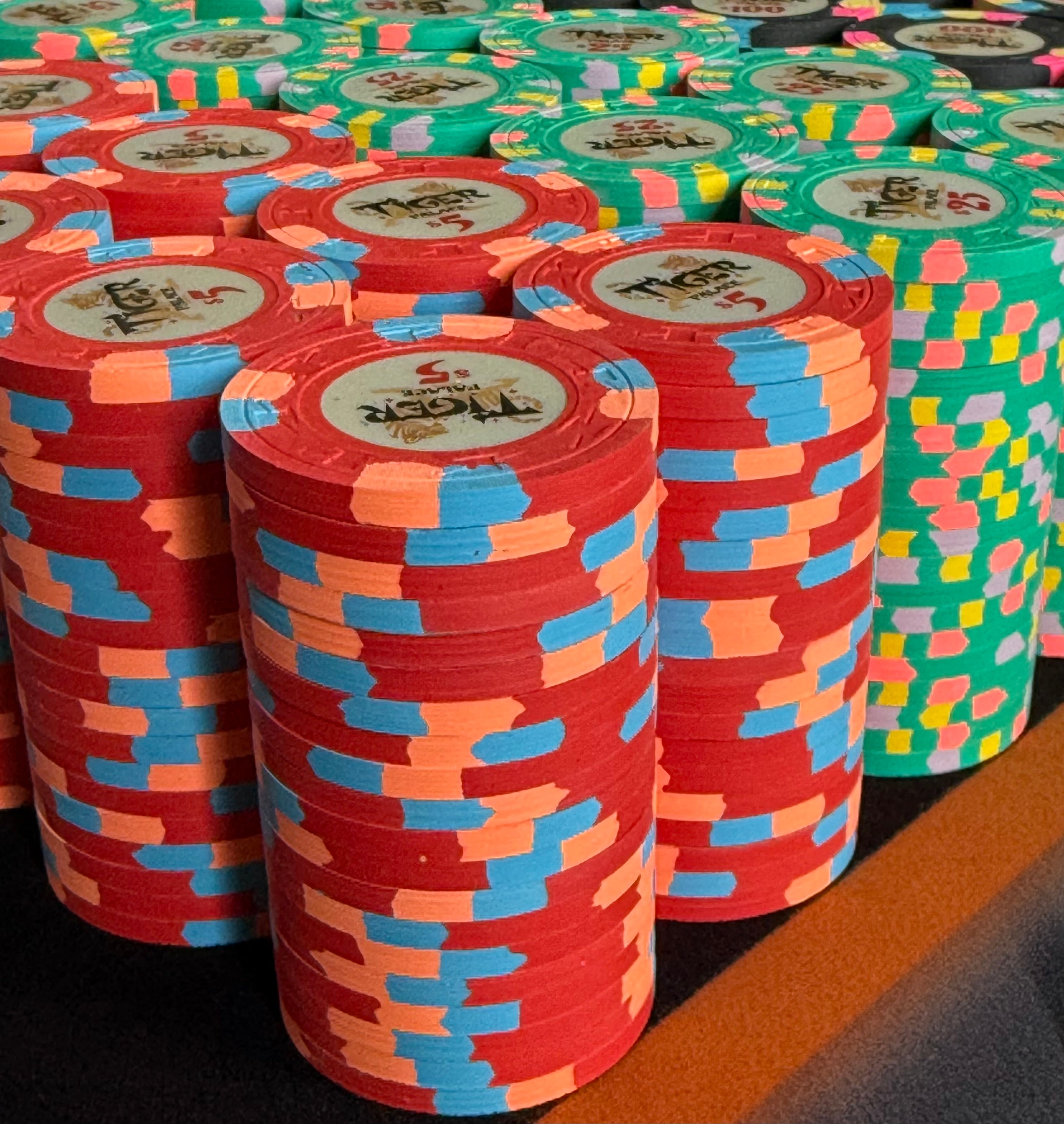 Tiger Palace (Paulson) Cash Set: VIP1 $5/$10 to $50/$100+ 'Vegas' set - 1200 chips