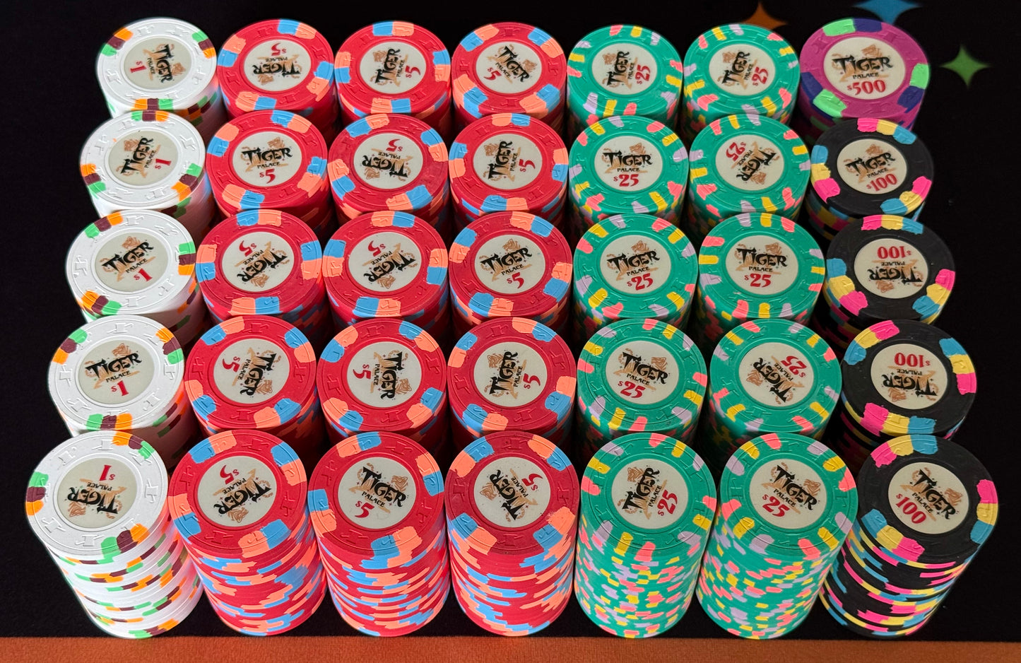 Tiger Palace (Paulson) Cash Set: VIP1 $2/$5 'Vegas' set - 700 chips