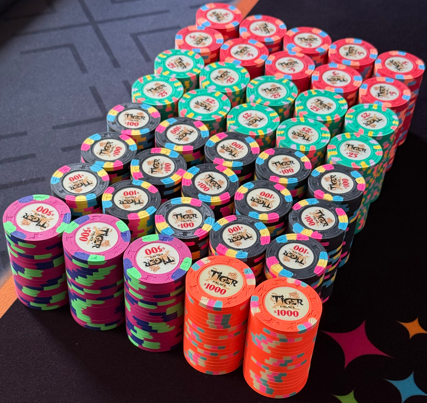 Tiger Palace (Paulson) Cash Set: VIP1 $5/$10  'Vegas' set - 800 chips