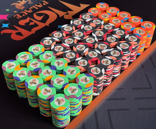 Tiger Palace (Paulson) Tri-moon 39mm High Stakes Cash Set - 1000 Chips