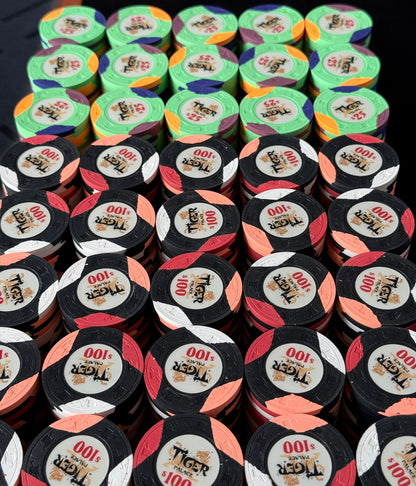 Tiger Palace (Paulson) Tri-moon 39mm High Stakes Cash Set - 1000 Chips