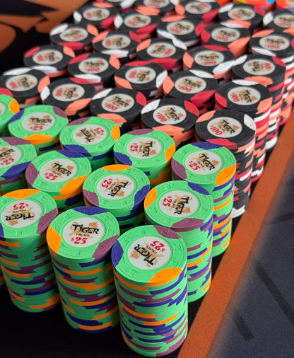 Tiger Palace (Paulson) Tri-moon 39mm High Stakes Cash Set - 1000 Chips