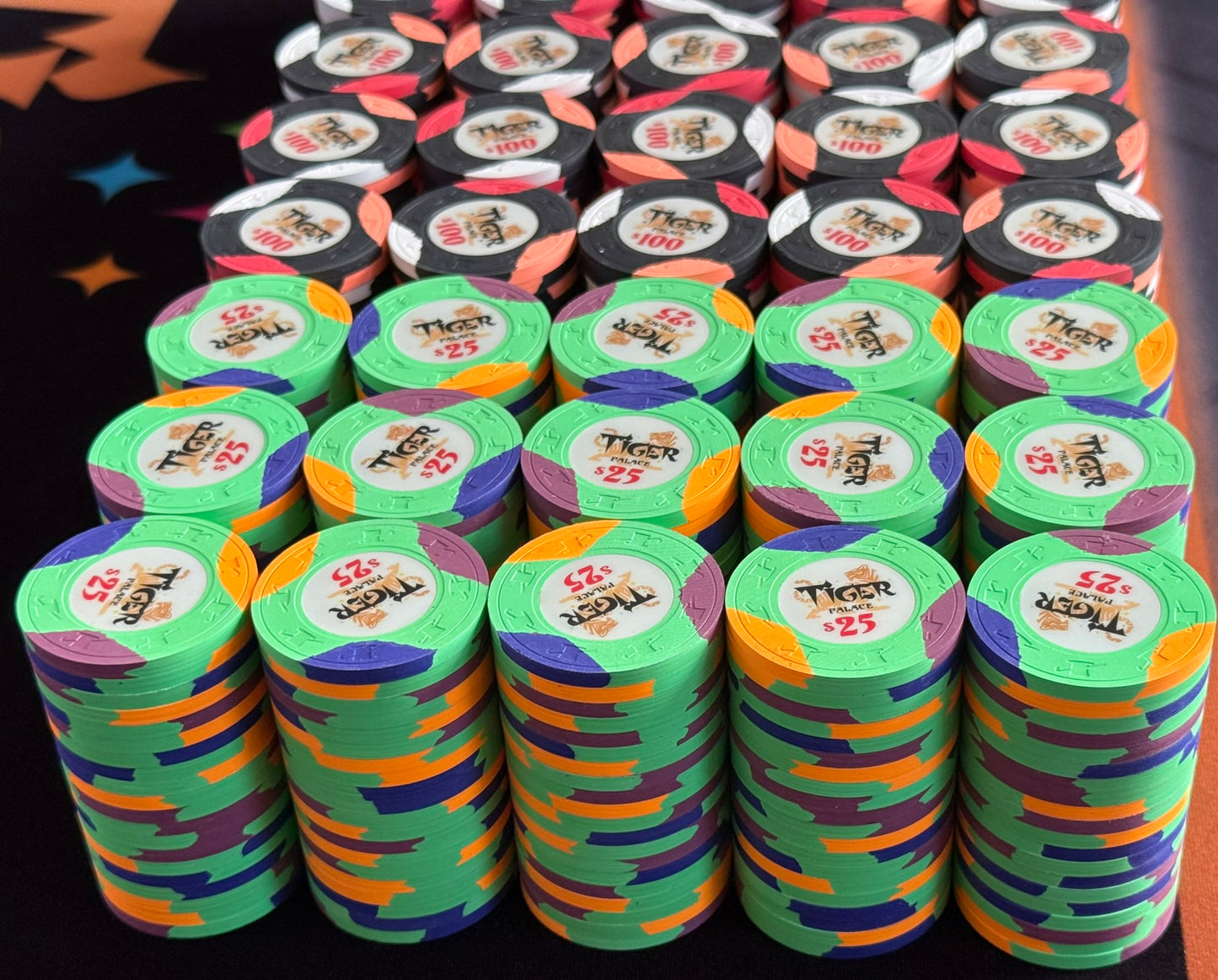 Tiger Palace (Paulson) Tri-moon 39mm High Stakes Cash Set - 1000 Chips