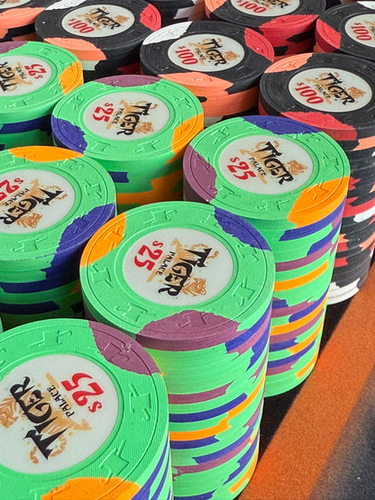 Tiger Palace (Paulson) Tri-moon 39mm High Stakes Cash Set - 1000 Chips