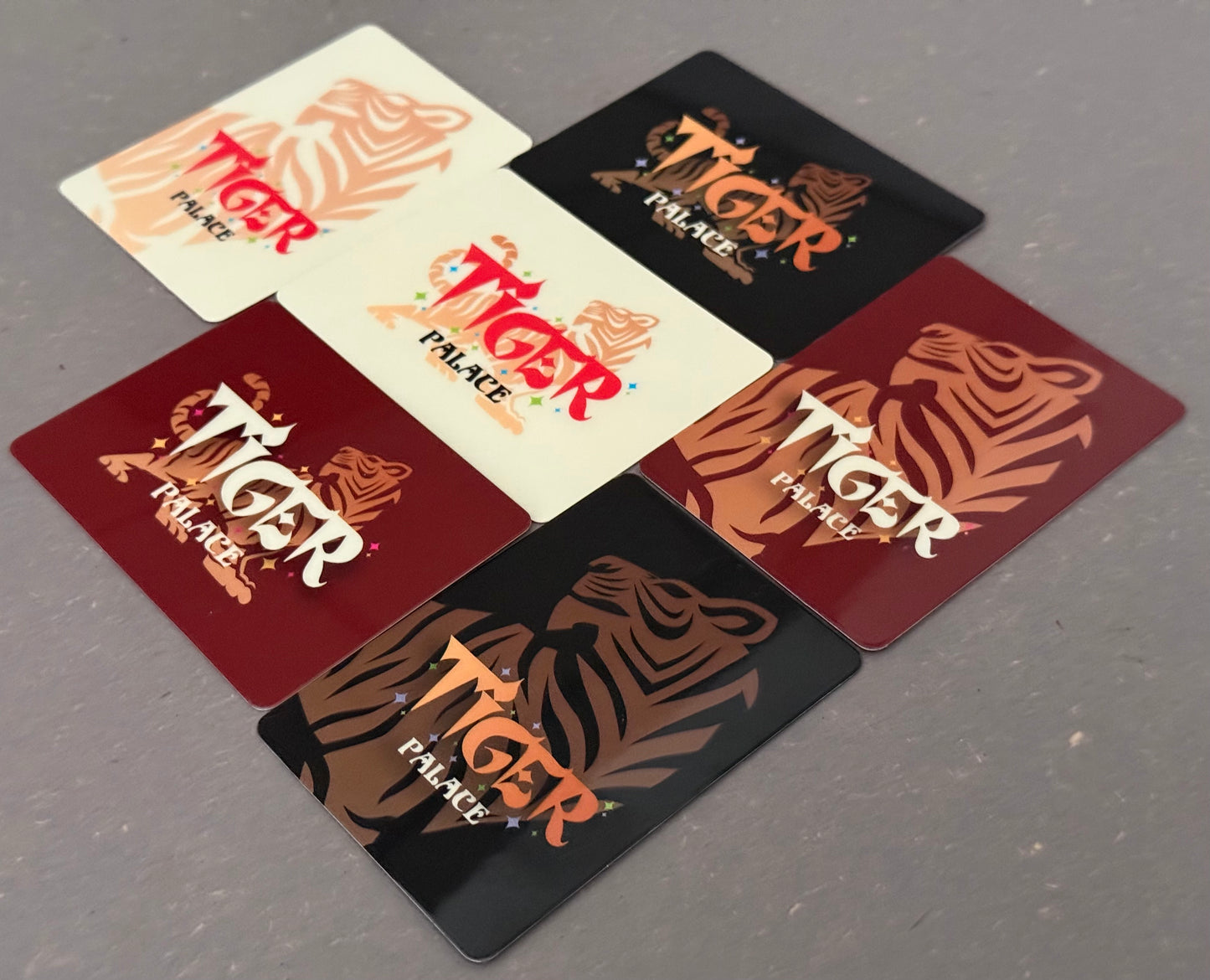 Tiger Palace Cut Cards - Poker Size (set of 6)