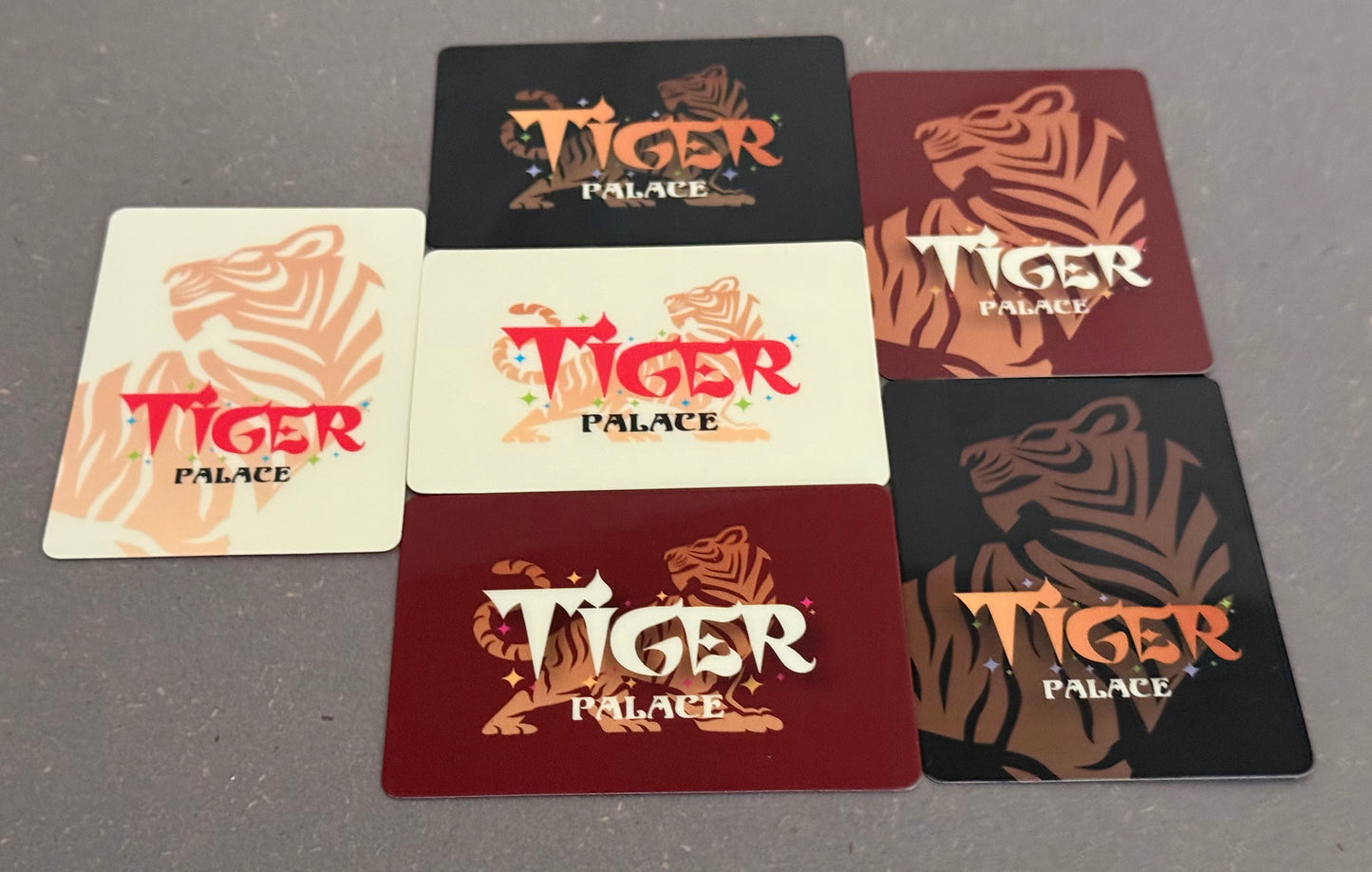 Tiger Palace Cut Cards - Poker Size (set of 6)