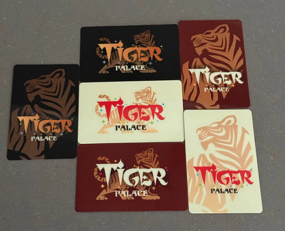 Tiger Palace Cut Cards - Bridge Size (set of 6)