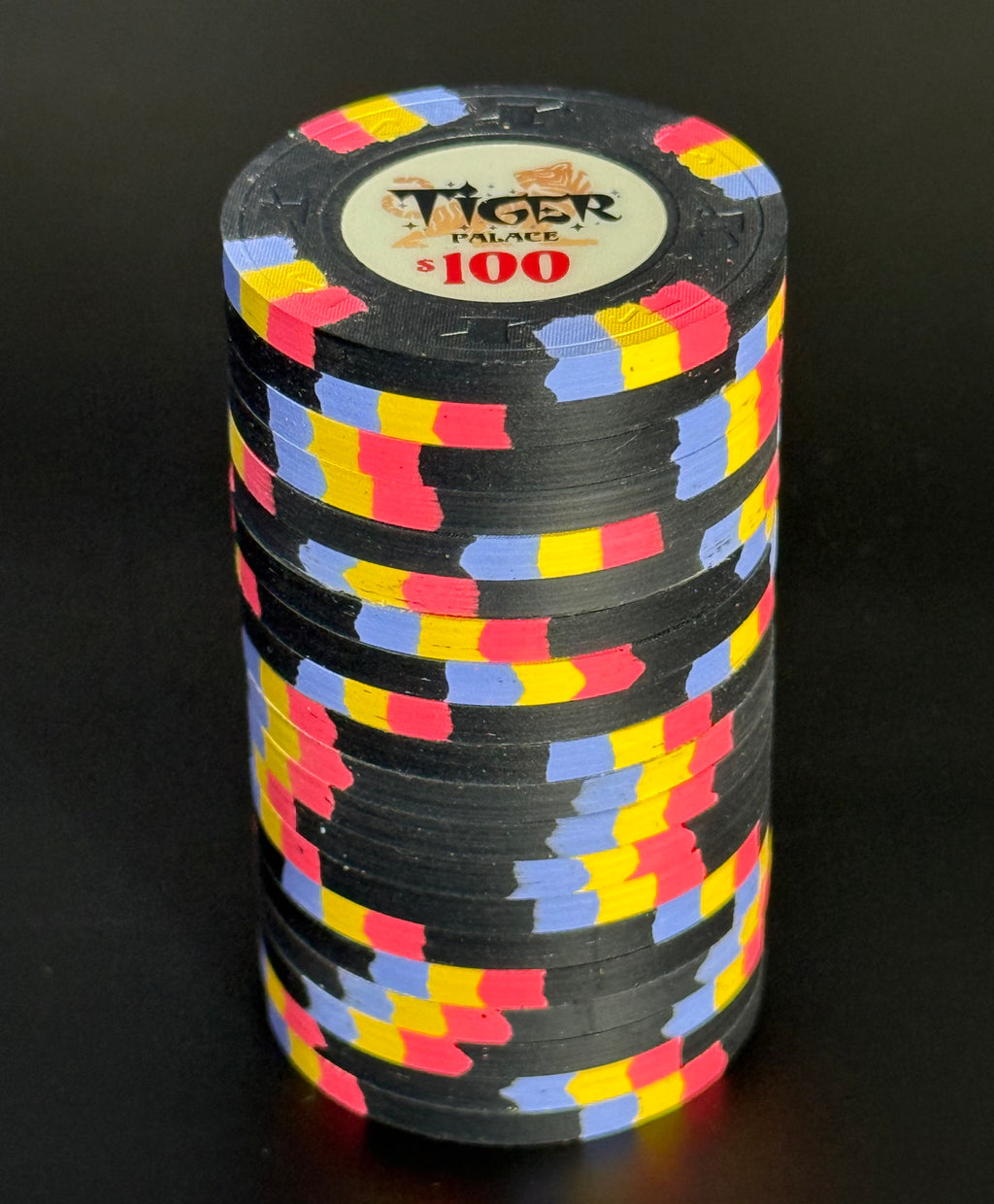 Tiger Palace (Paulson) VIP2 Cash $100 chip - Black 39mm - One Barrel