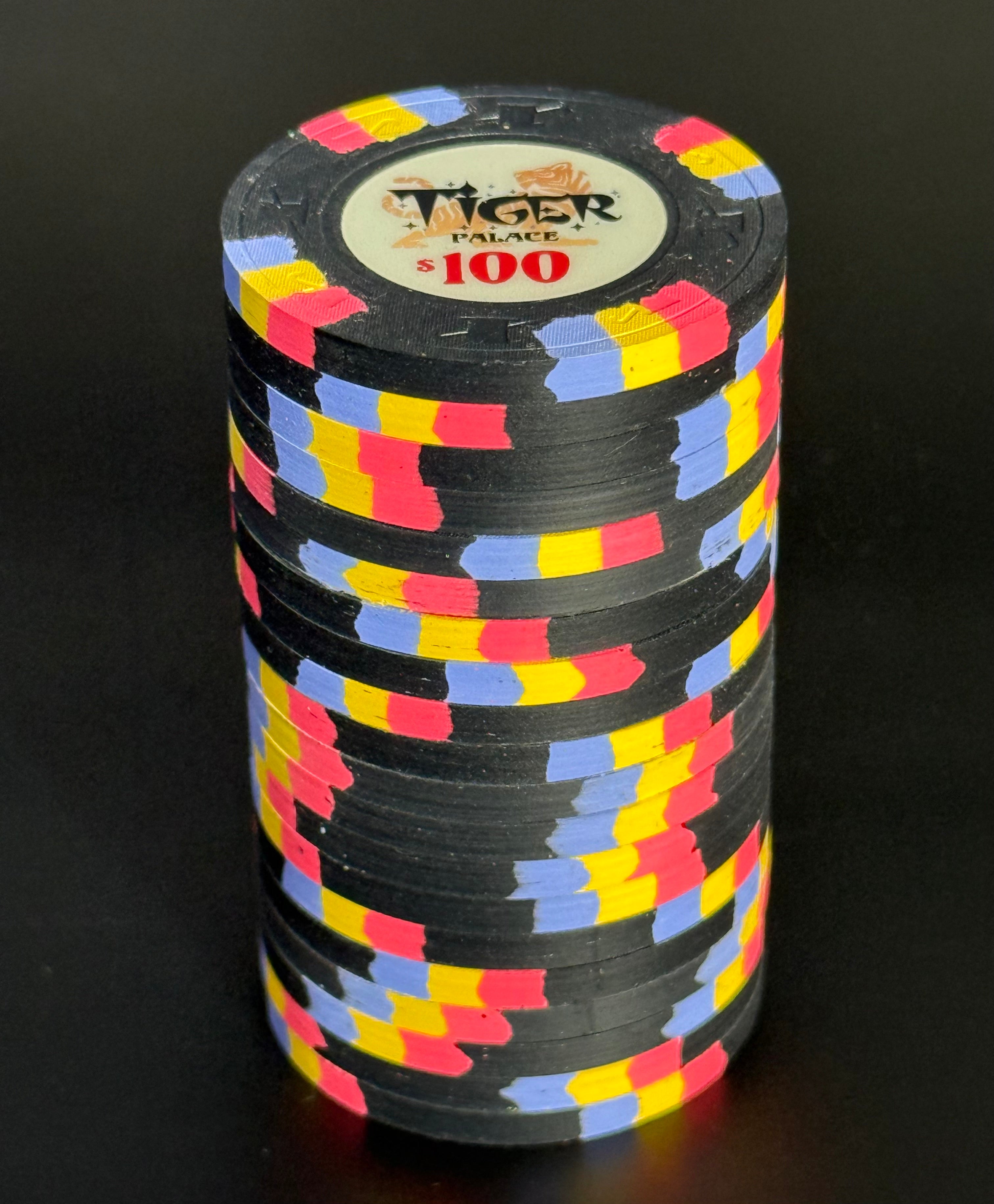 Tiger Palace (Paulson) VIP2 Cash $100 chip - Black 39mm - One Barrel